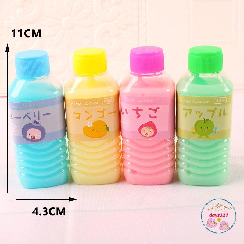 Slime CHAI NƯỚC NGỌT MÀU THẠCH 10 màu cực đẹp Đồ chơi hũ slam chất nhờn ma quái squishy