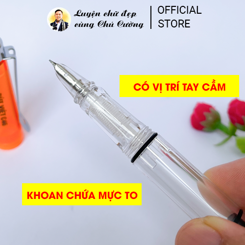 Bút Việt C46 Calligraphy ngòi lá tre nhỏ | Thanh Đậm rõ | Cho bé luyện nâng cao