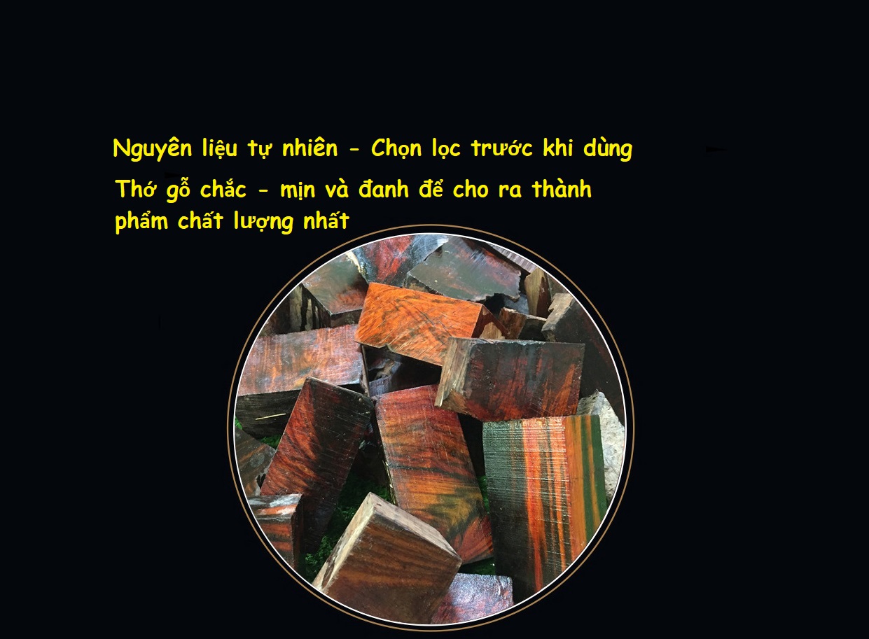 Chuỗi hạt niệm phật loại lớn, gỗ sưa đỏ, dùng để lần hạt, để trong xe ô tô, ... KÈM TÚI NHUNG BỒNG LAI