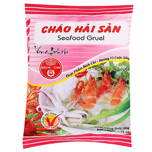 Thùng 50 gói Cháo dinh dưỡng hải sản Bích Chi (50g/gói)