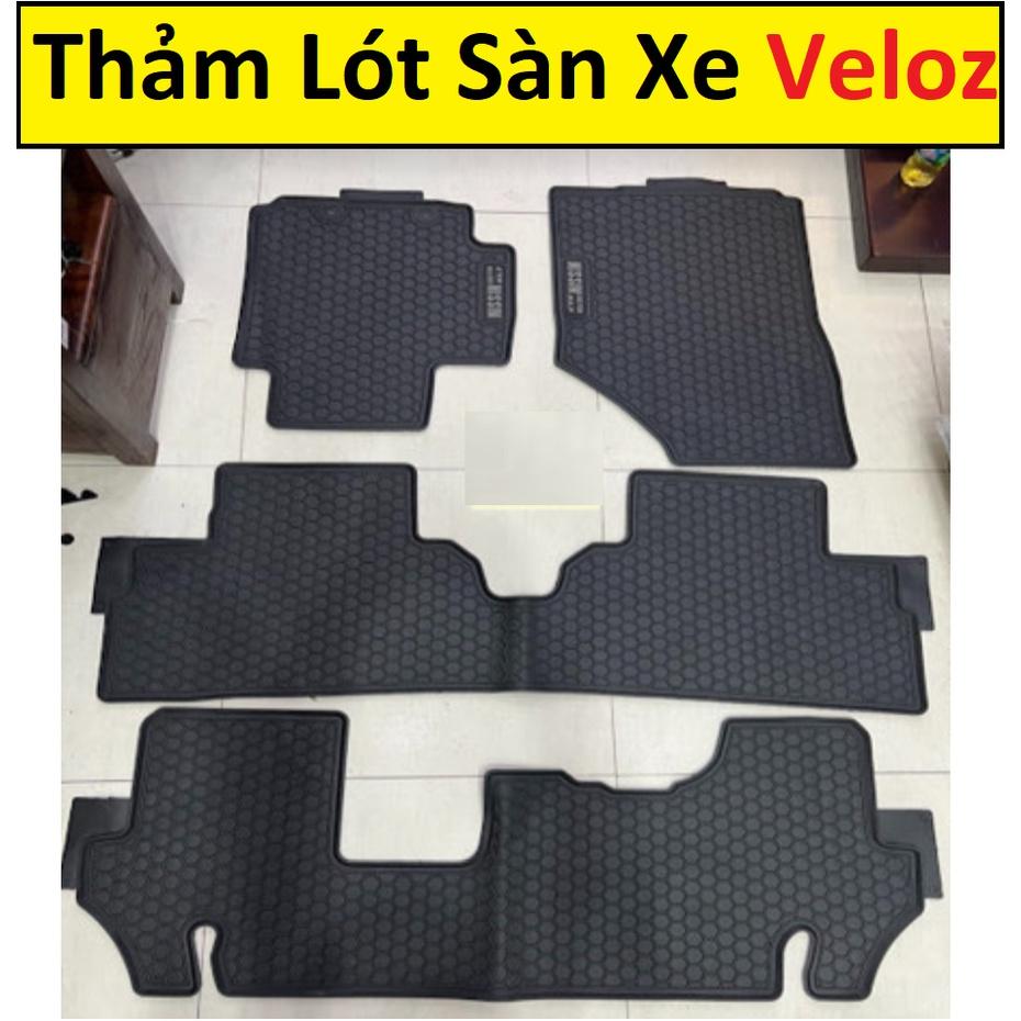 Thảm Lót Sàn Cao Su Đúc Xe Toyota Veloz 2022-23 Mẫu Tổ Ong Cao Su Không Mùi Cao Cấp