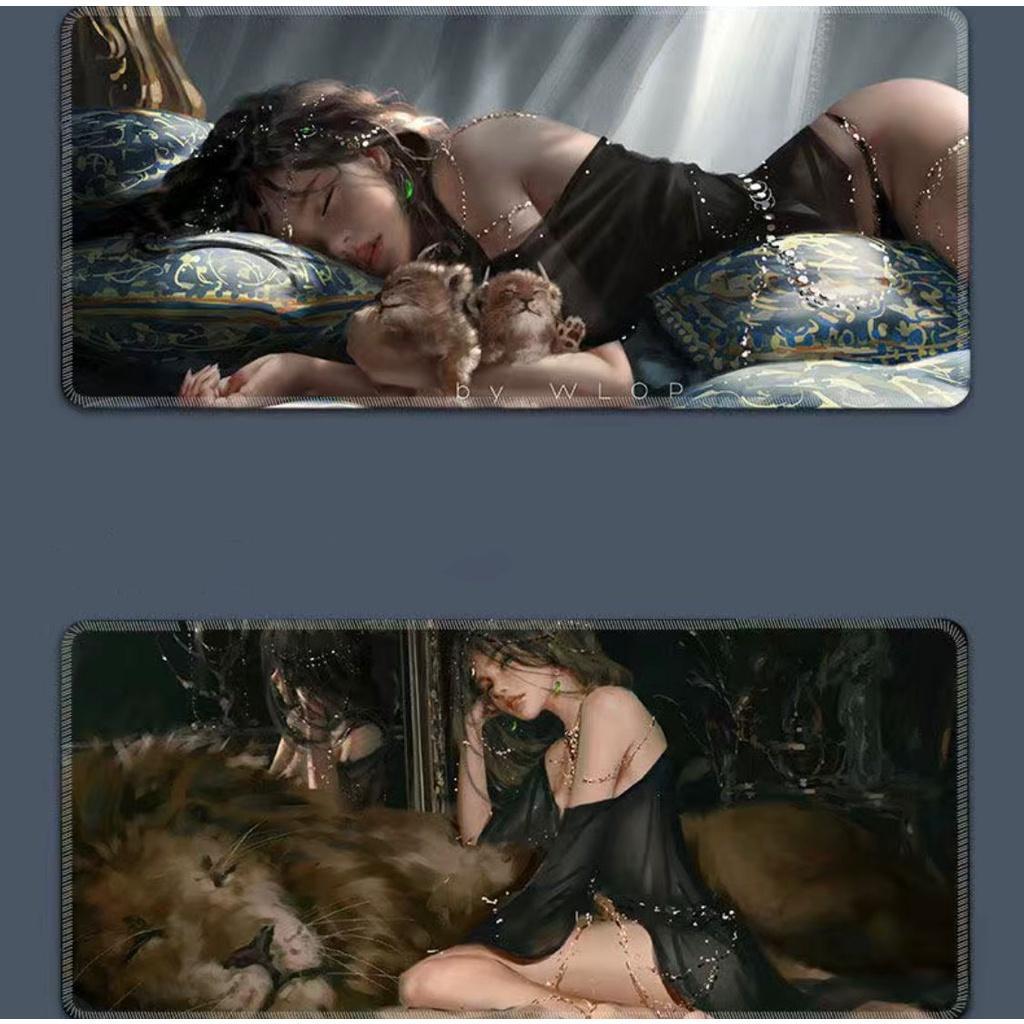 Tấm Lót Chuột Bàn Phím In Hình Anime Dễ Thương Sáng Tạo