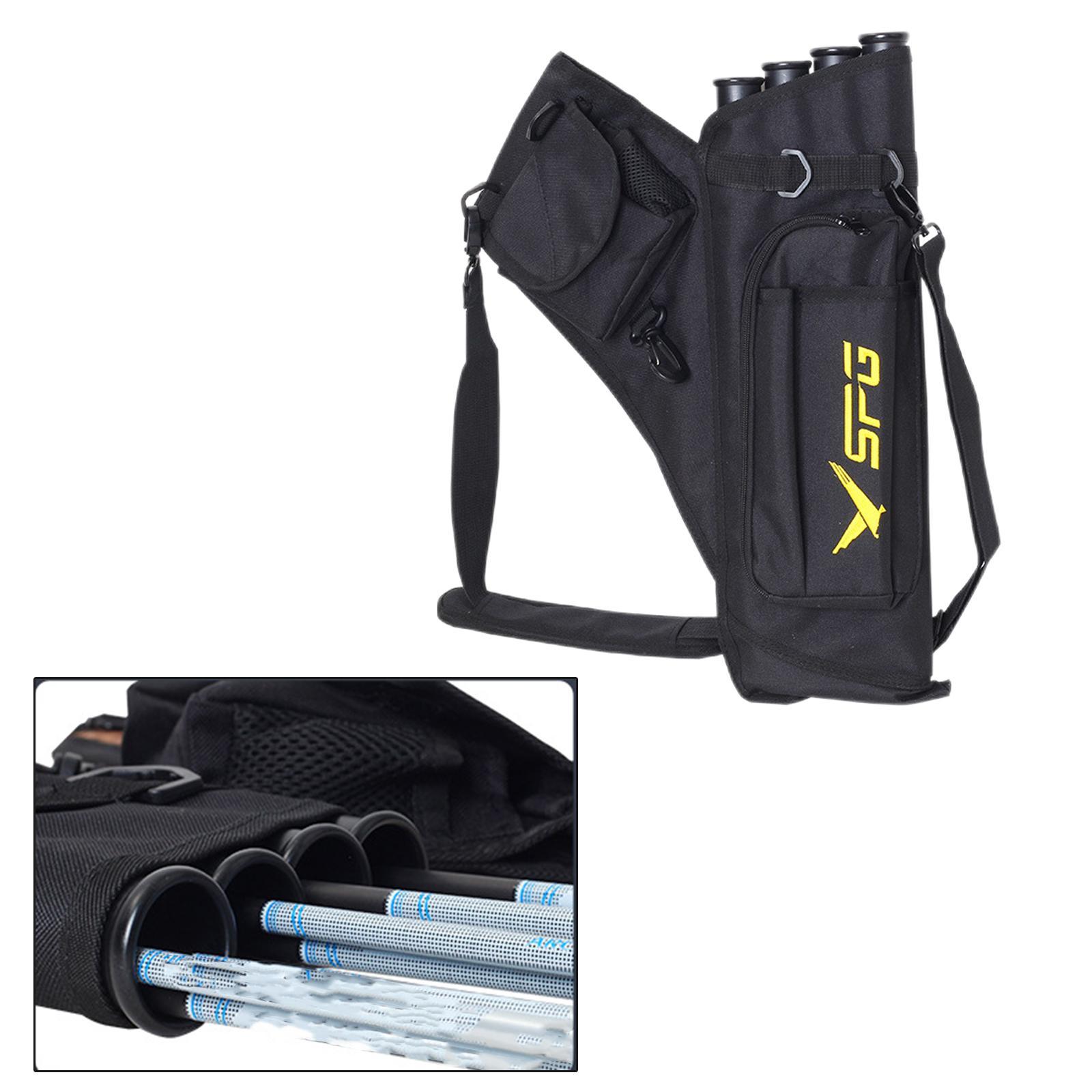 Quiver Holder 4 Tubes Back Waist Shoulder Bag
