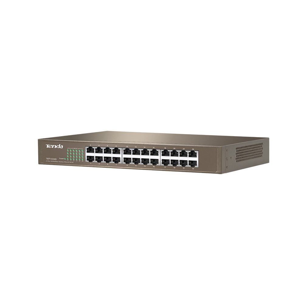 Thiết bị chia mạng Tenda TEF1024D Switch 24-Port 10/100 - Hàng Chính Hãng