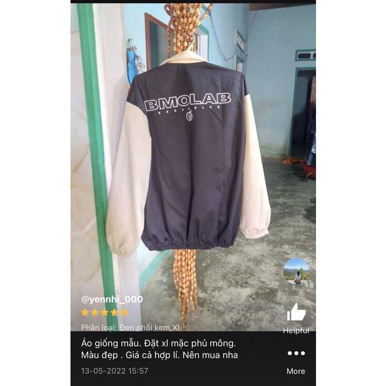 Áo Khoác Bomber BMO LAB Jacket Form Rộng Chất Vải Khaki Dày Dặn Unisex Nam Nữ Couple Phong Cách Ulzzang