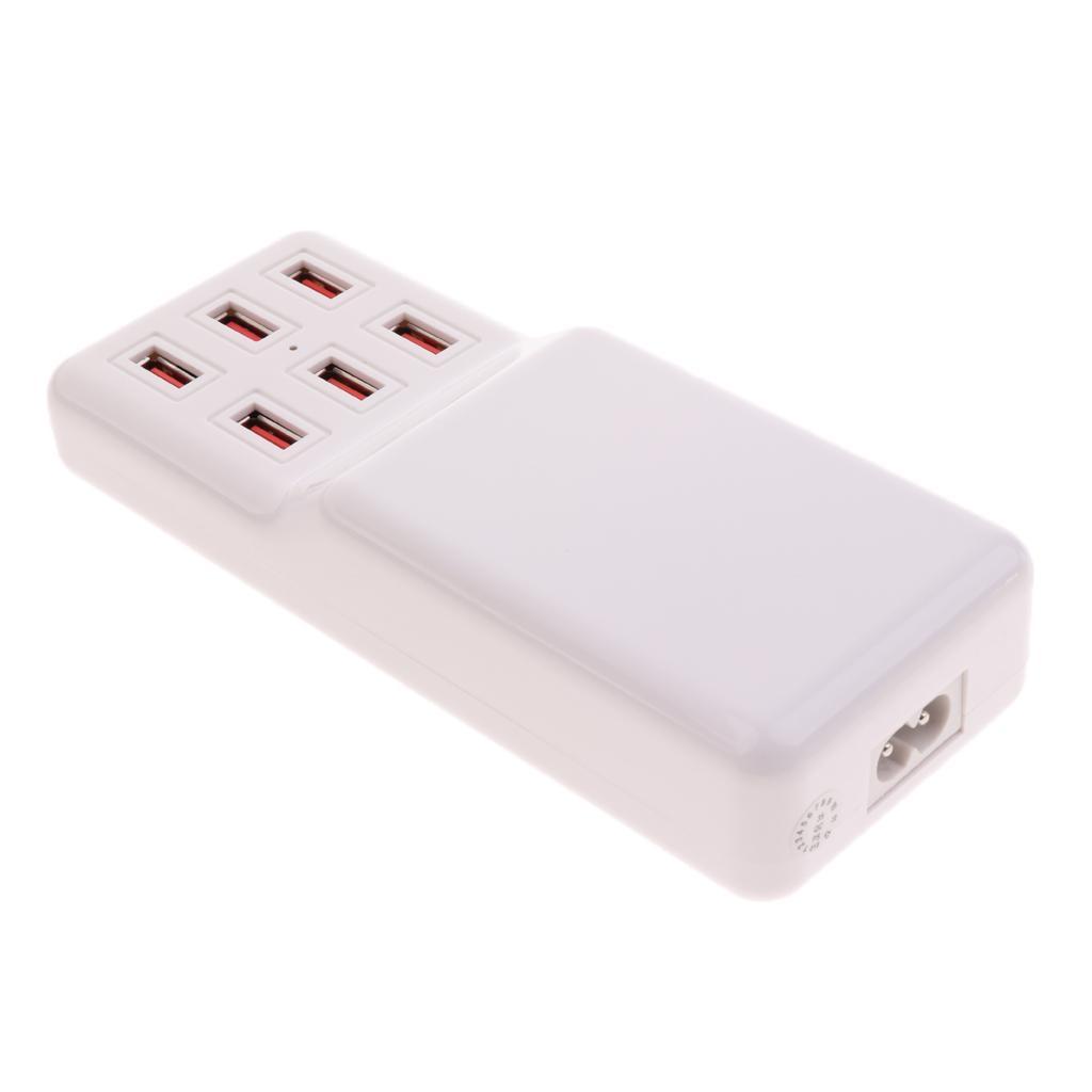 1x UK Plug High Speed 6 USB Ports USB Power Charge Adapter For Charging
