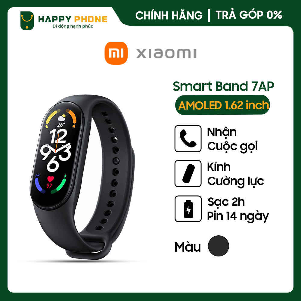 Vòng Đeo Tay Thông Minh Xiaomi Smart Band 7 AP - Hàng chính hãng