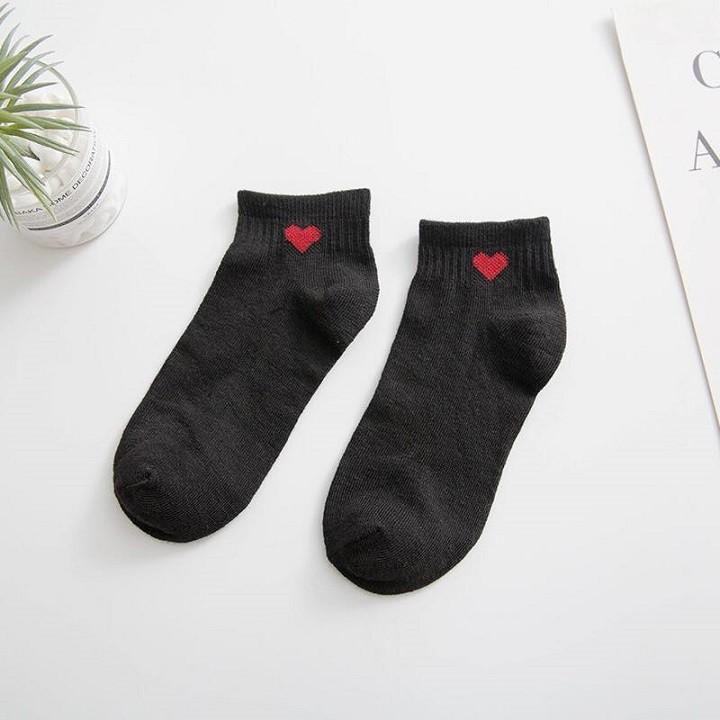 Combo 5 đôi tất vớ trái tim hàn quốc unisex TN07