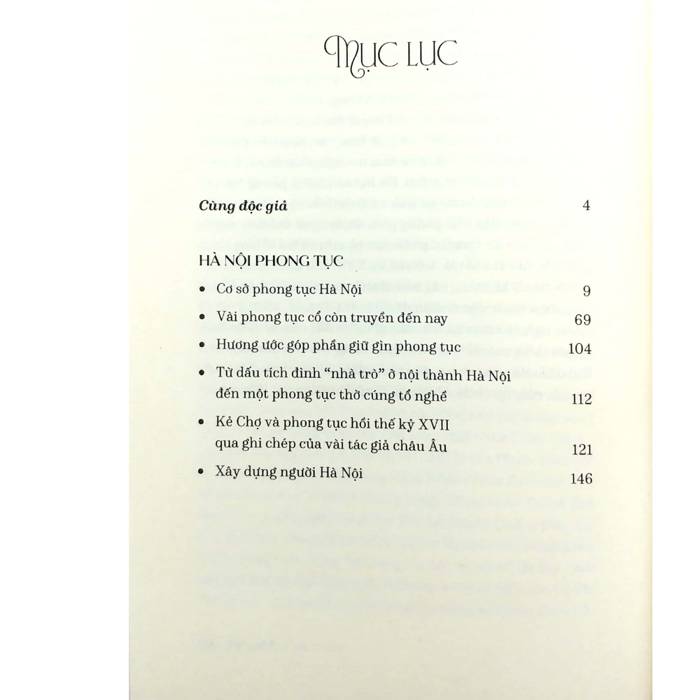 Sách Hà Nội - Phong Tục, Văn Chương (Tái Bản Lần Thứ 3 - 2020)