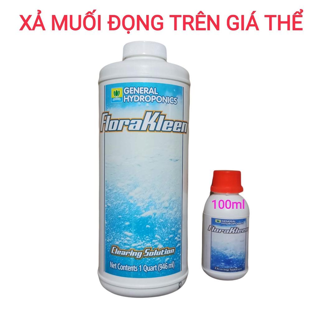 FloraKleen xả muối tồn đọng trong giá thể trồng La, nhập Mỹ chiết 100ml