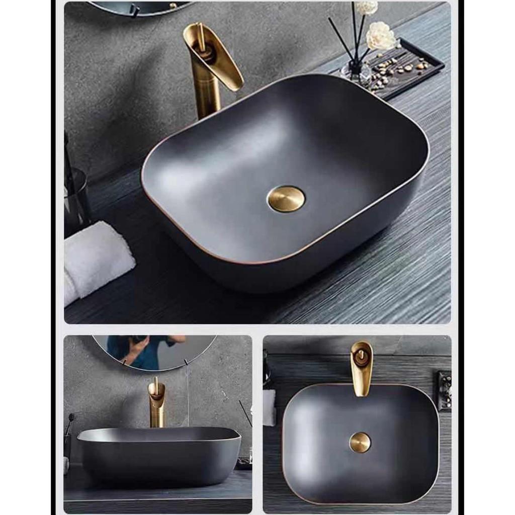 Chậu sứ mỹ thuật - lavabo sứ để bàn mỹ nghệ