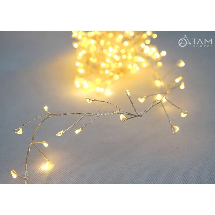 Dây đèn Led đom đóm có nhánh màu vàng ấm điện trực tiếp L-FAIRY-02