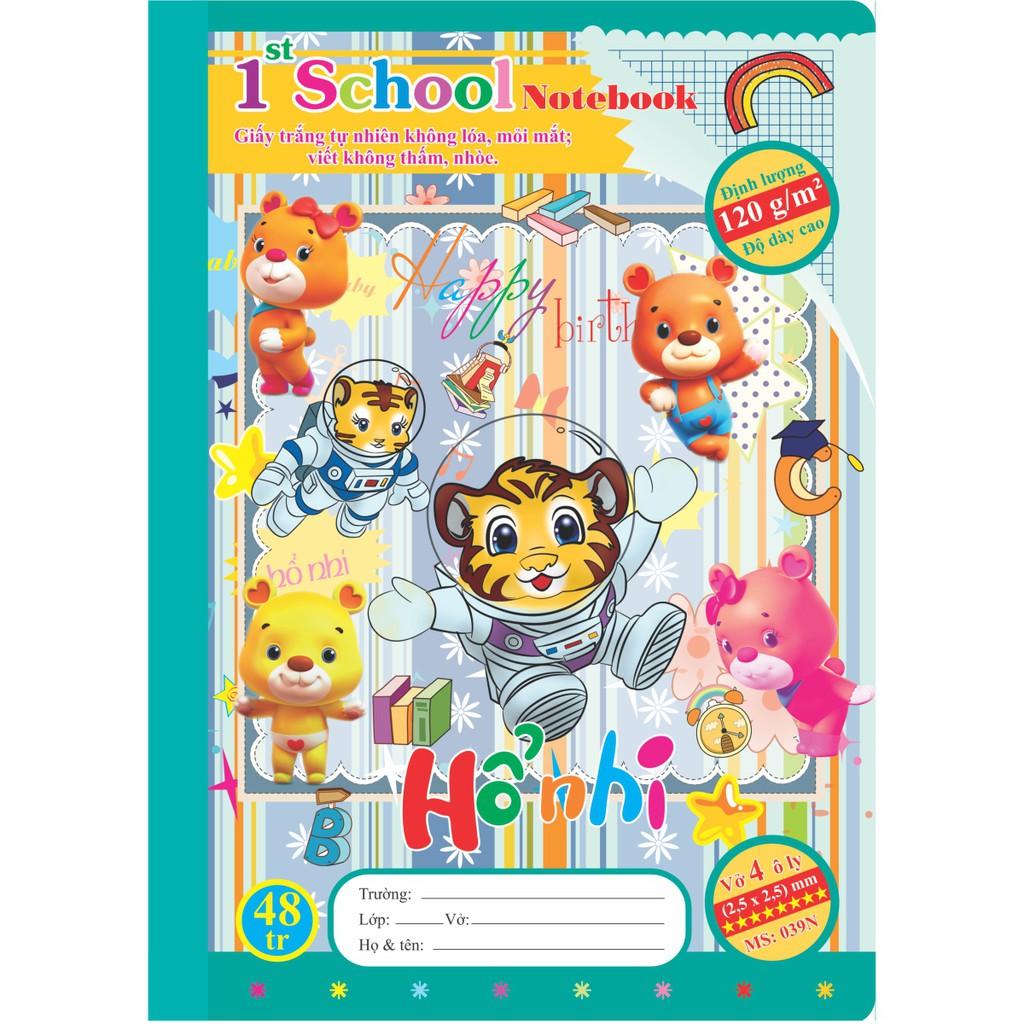 Vở 4 ô ly 48tr 120/76; MS: 039
