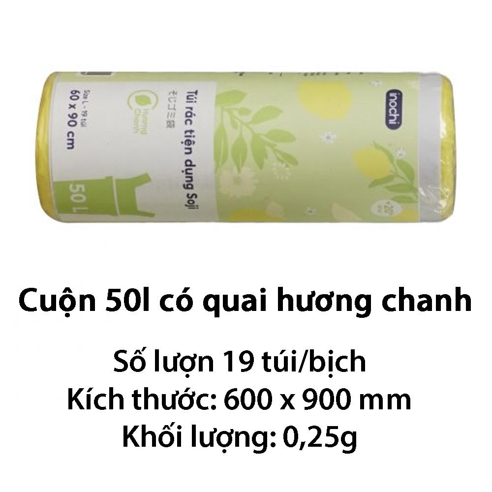 Túi rác tự hủy inochi có quai hương chanh và hương lavender