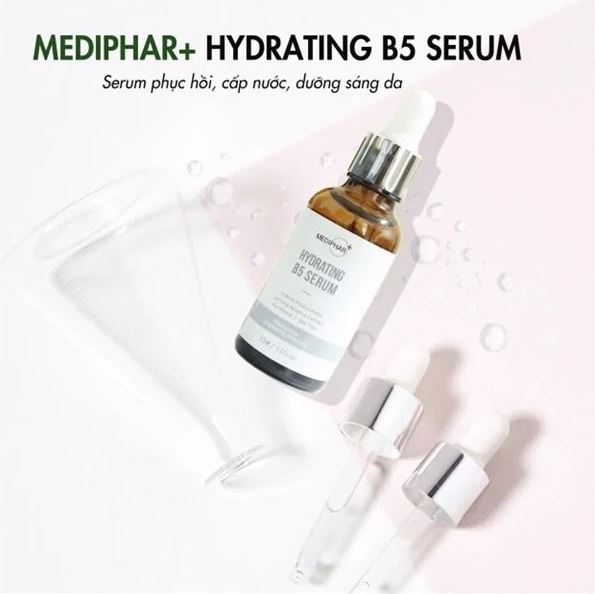 Serum Dưỡng Cấp Ẩm Phục Hồi Trắng Sáng Da Mờ Thâm Sạm Nám Cấp Nước Giảm Lão Hóa Da MEDIPHAR+ HYDRATING B5 30ml