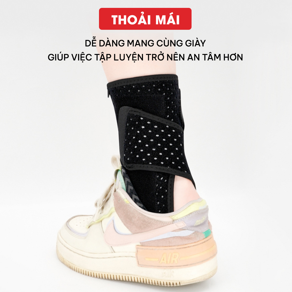 Băng quấn cổ chân có thanh nẹp cố định, bảo vệ mắt cá chân, cố định cổ chân chính hãng GoodFit GF618A