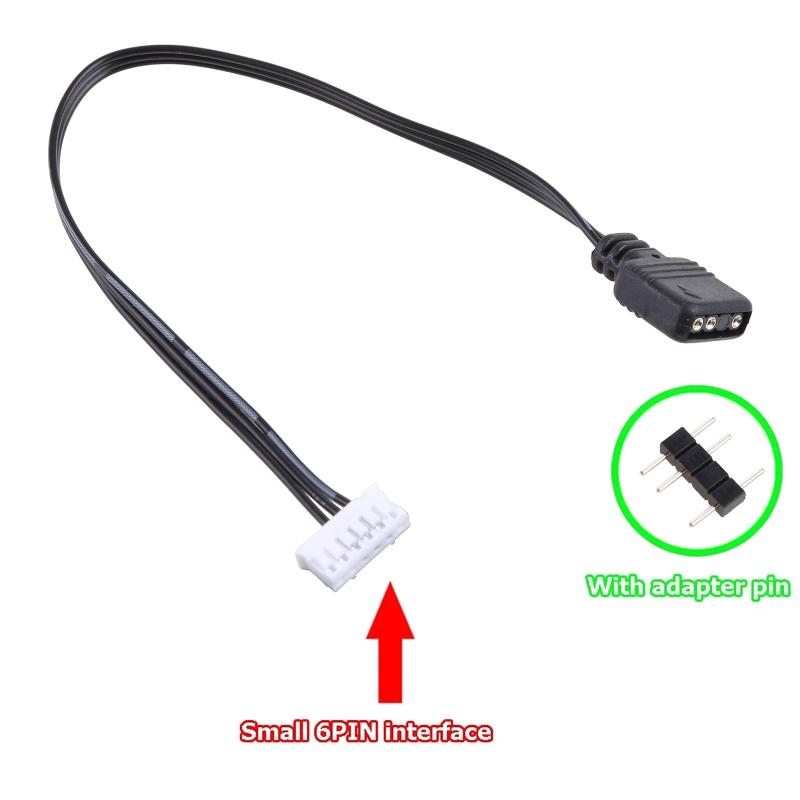 Bộ điều khiển quạt Bộ chuyển đổi bộ chuyển đổi 5V 3-pin đến 6pin/ 4pin Converter 5V argb 3pin đến 4pin 6pin cho người hâm mộ Coolmoon Cool Moon