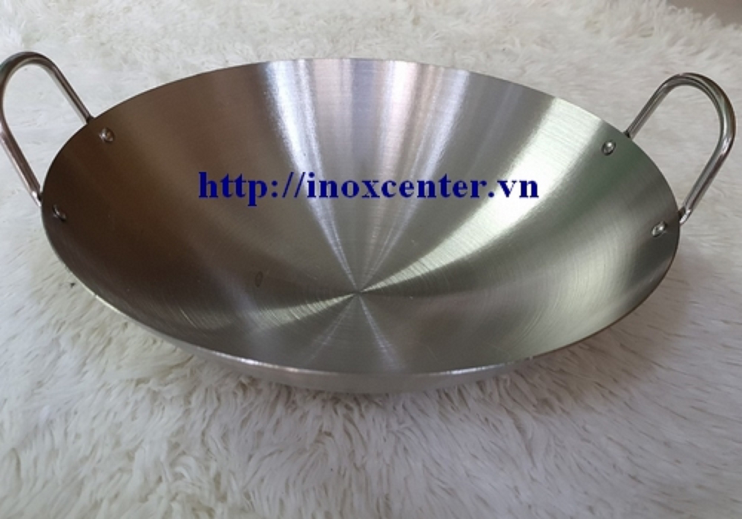 CHẢO INOX 2 QUAI 1 ĐÁY