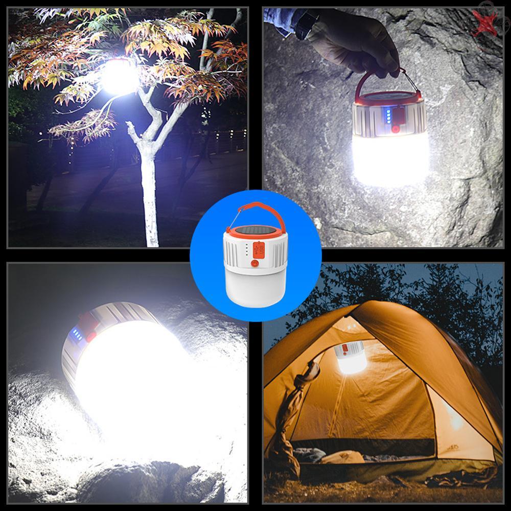Đèn Lồng Cắm Trại Sử Dụng Năng Lượng Mặt Trời Kèm 24 Đèn Led