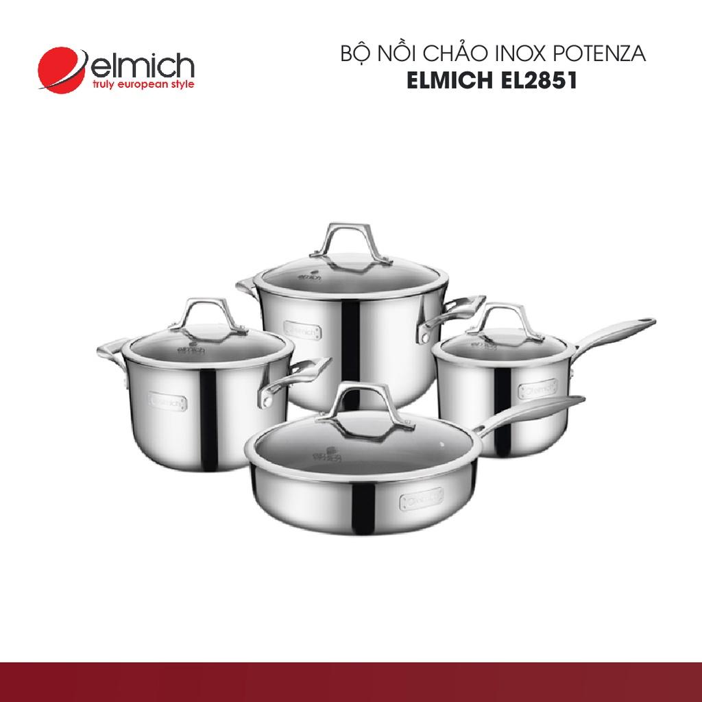 Bộ Nồi Chảo Inox Elmich Potenza EL2851 2352851 (4 Món)