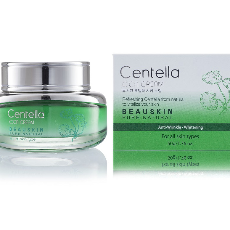 Kem dưỡng ẩm và phục hồi tái tạo da Beauskin Centella Cica Cream - Hàn Quốc Chính Hãng