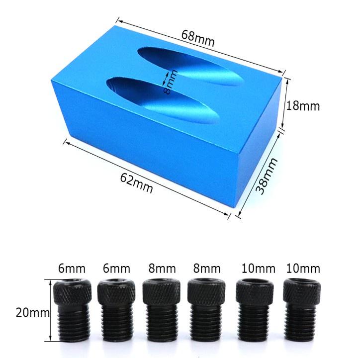 Bộ Cữ Khoan Chéo Mini - Cử Khoan Chéo Bỏ Túi Full Phụ Kiện Như Hình