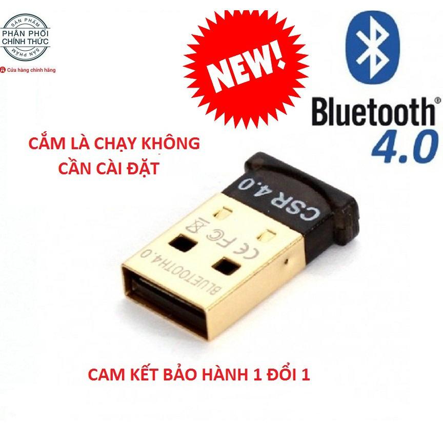 USB Bluetooth 4.0 dành cho máy tính, laptop mẫu mới nhất 2021 không cần cài đặt