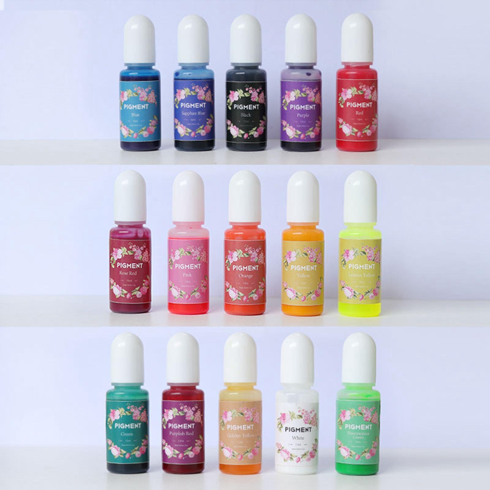 15 Colors Epoxy Resin Pigment Casting Art Crafts 10G Jewelry Making Colorant