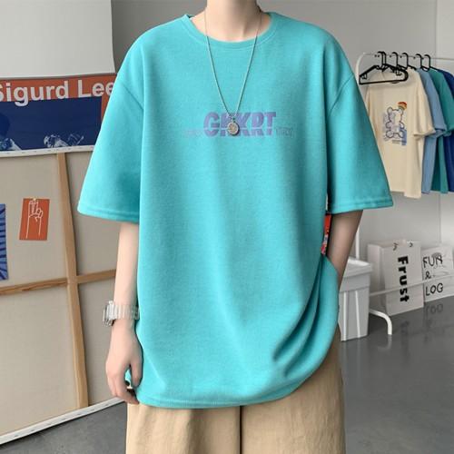 Áo phông tay lỡ form rộng unisex nam nữ thun teen cổ tròn oversize cotton giá rẻ basic đen trắng tee pull GKKRT