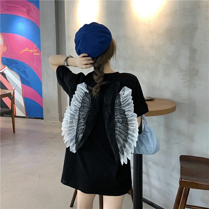 Áo thun trơn đôi cánh Mã: AX4121