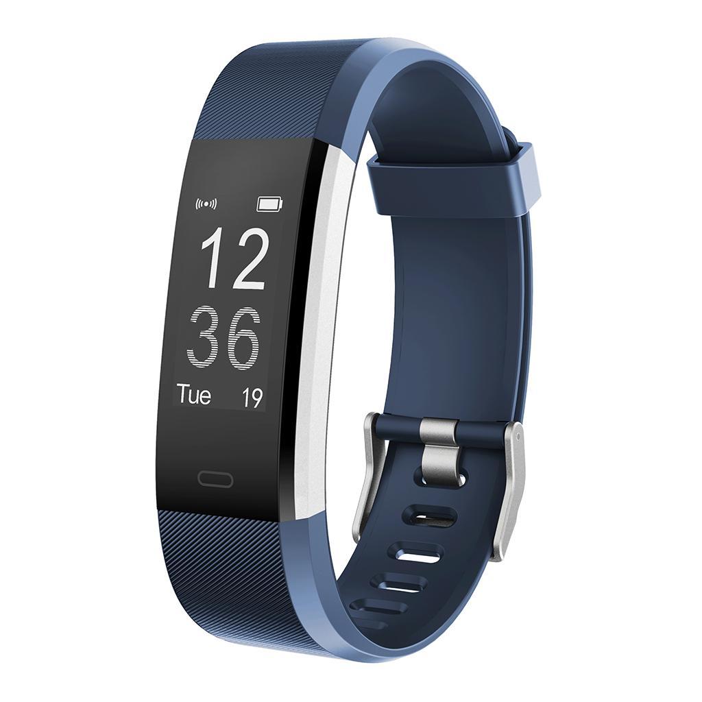 Bluetooth Smart Watch Heart Rate Blood Pressure Monitor Bracelet