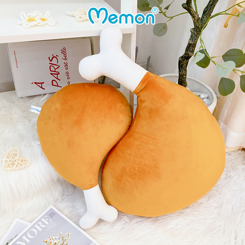 Gấu Bông Gối Ôm Hình Chiếc Đùi Gà Cao Cấp Memon