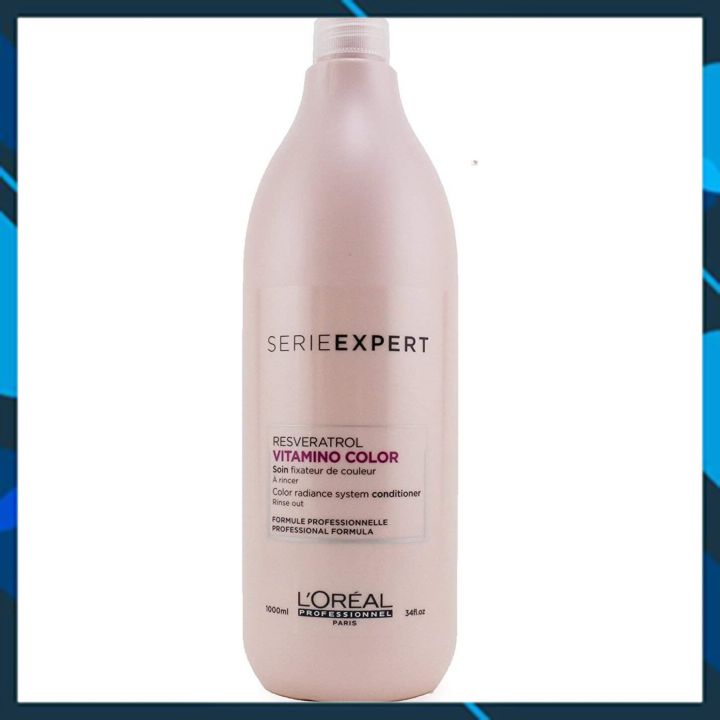 Dầu xả chăm sóc tóc nhuộm L'oreal Serie Expert A-OX Vitamino color radiance conditioner 1000ml