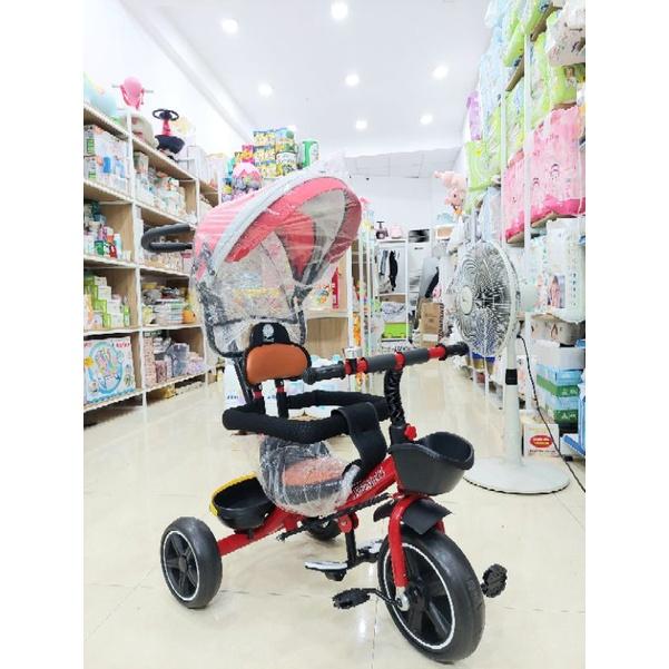 Xe đẩy kiêm xe đạp 3 bánh có mái che dòng SYD - 310 Cao Cấp cho trẻ từ 6 đến 60 tháng