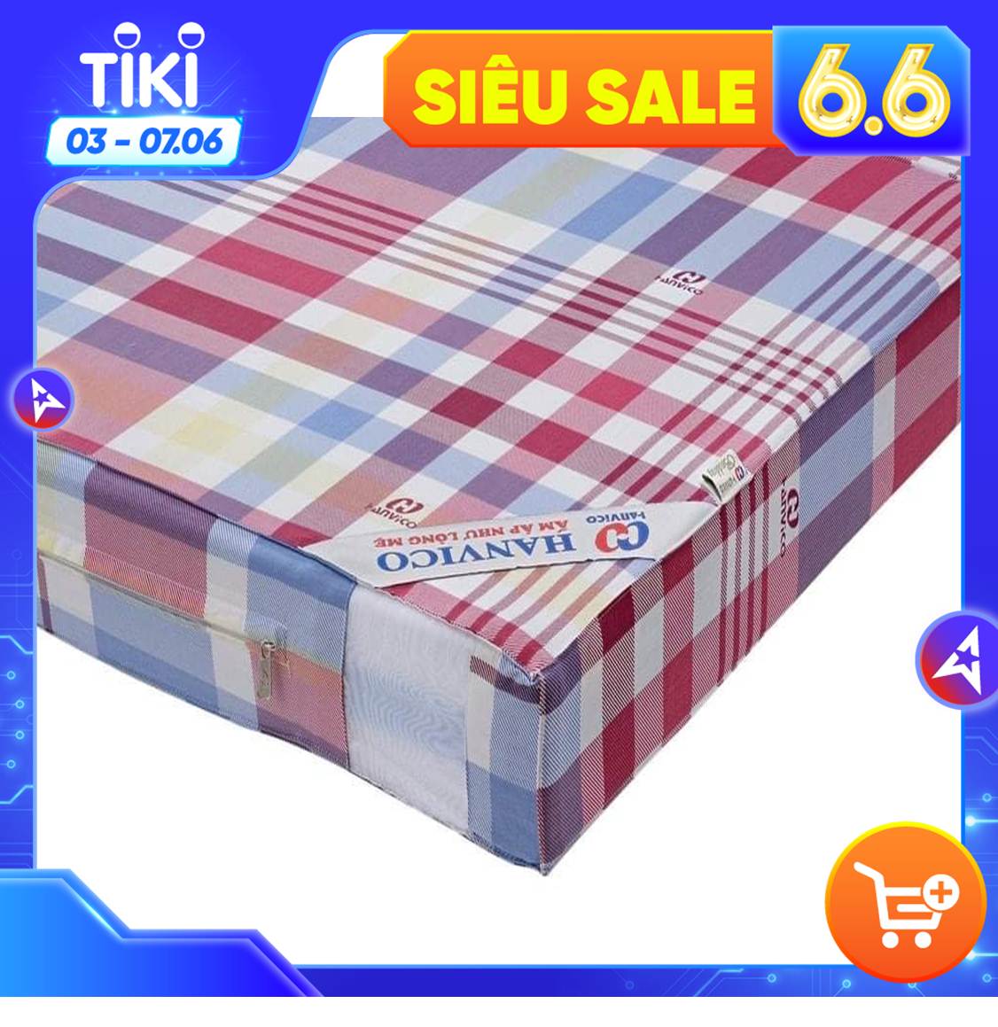 Đệm bông ép chống khuẩn Hanvico - Chính Hãng 100% - Rẻ Nhất Sàn