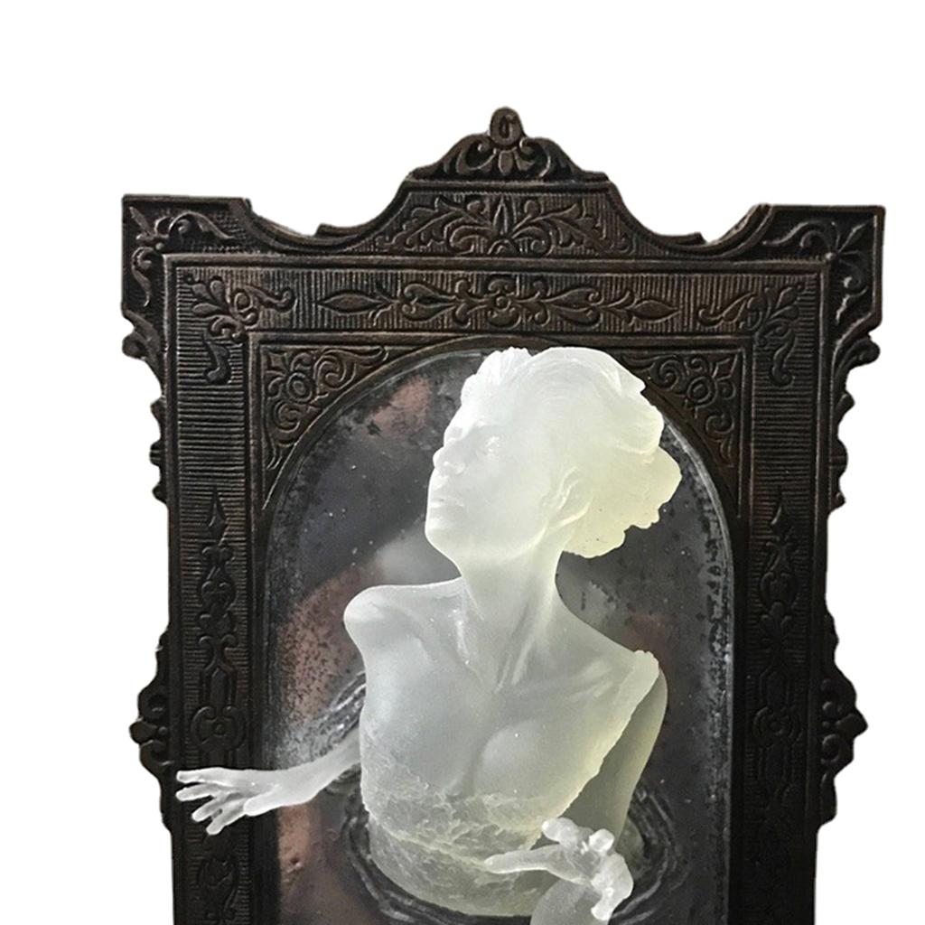 Ghost in the Mirror Wall Hanging Sculpture Ornament Figurine Statue Decor