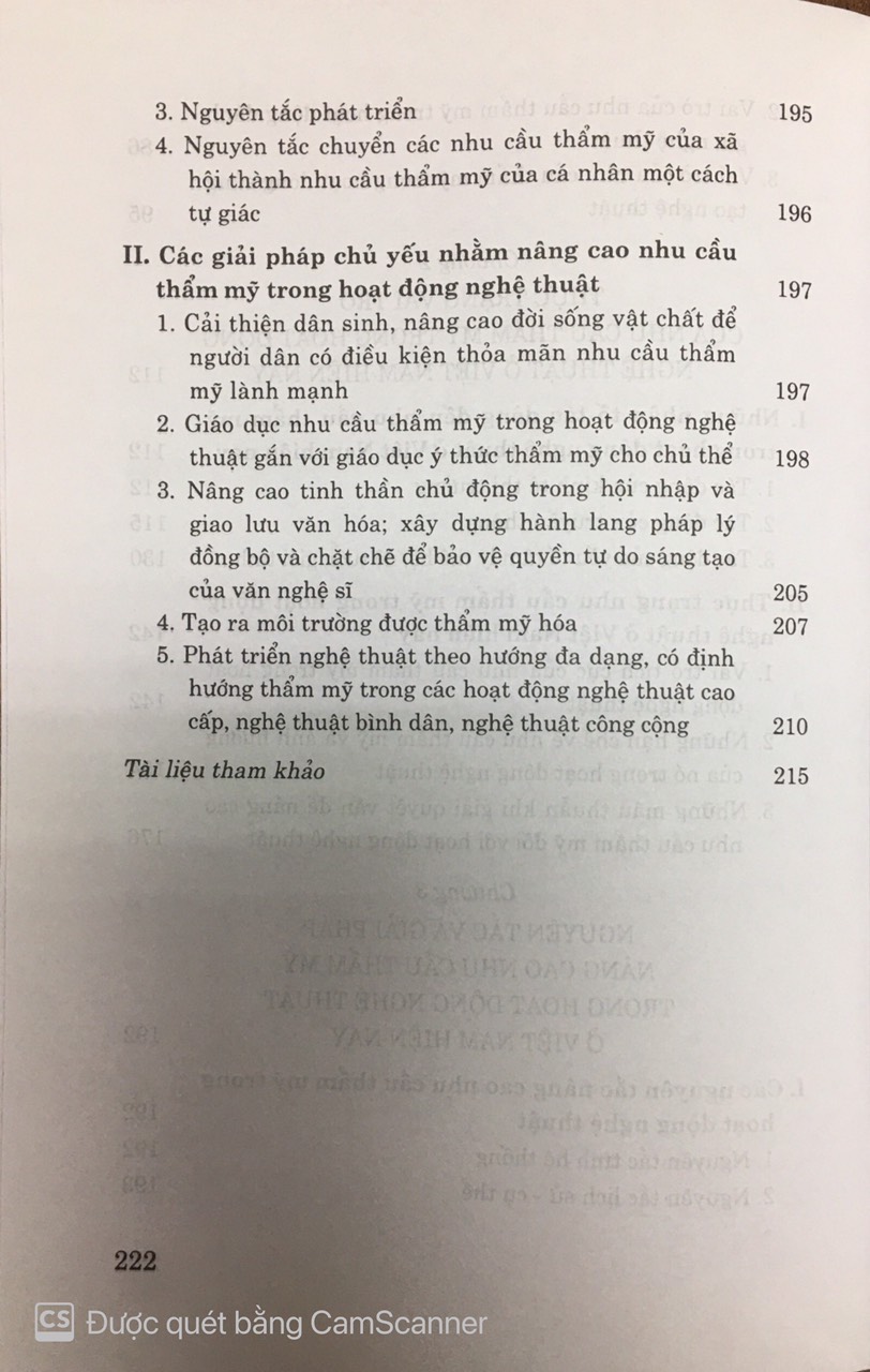 Nâng cao nhu cầu thẩm mỹ trong hoạt động nghệ thuật ở Việt Nam hiện nay