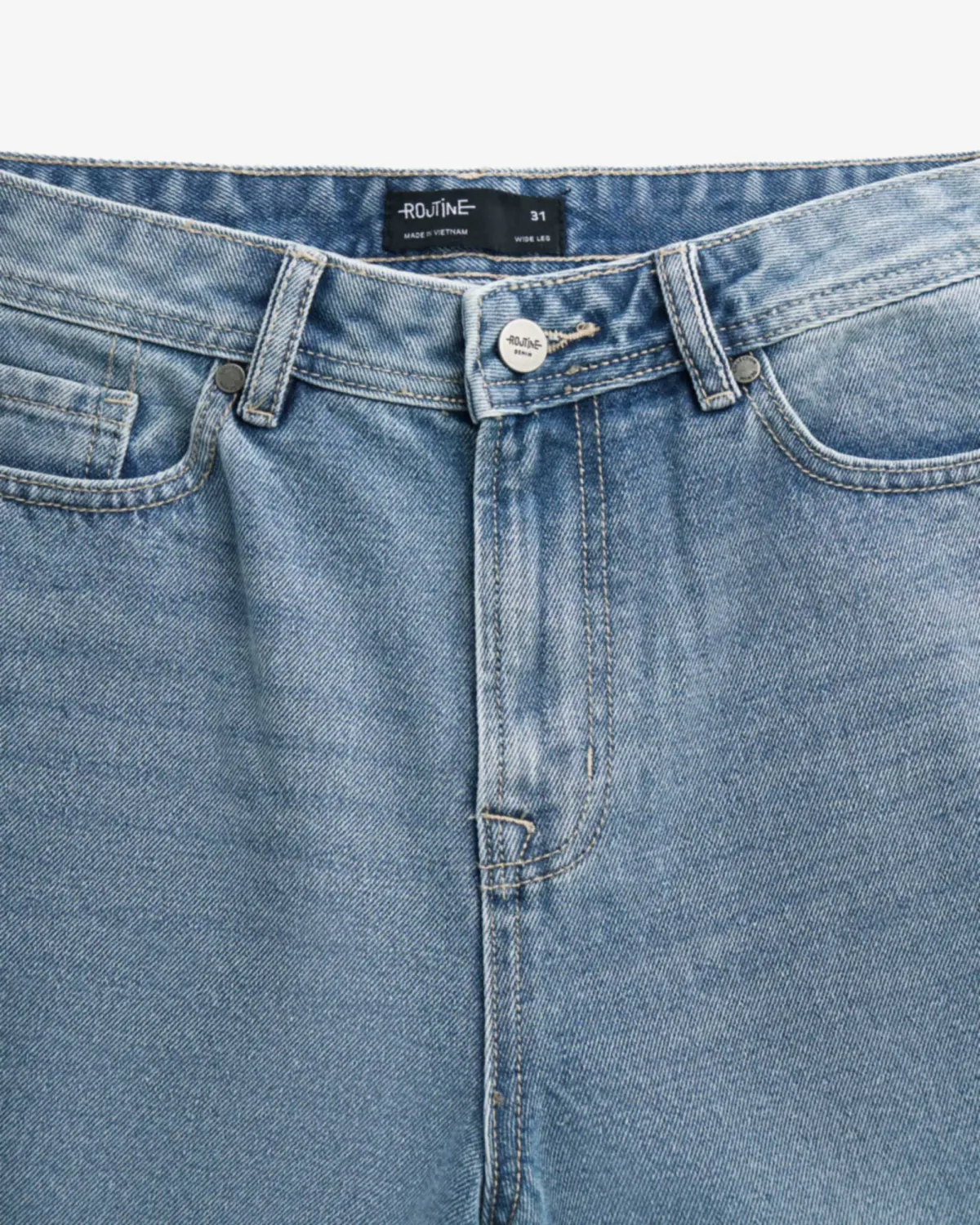 Quần jean nam ống rộng form wide leg - RT10S25DPA014 | ROUTINE CÀ MAU