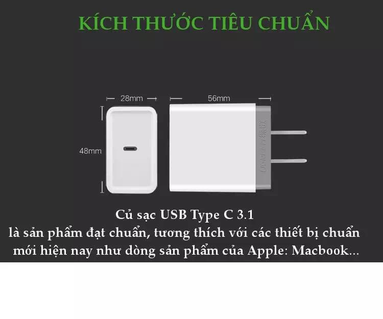 Ugreen UG20760CD127TK 30W màu Trắng Củ sạc nhanh cổng TypeC chuẩn QC 3.0 - HÀNG CHÍNH HÃNG