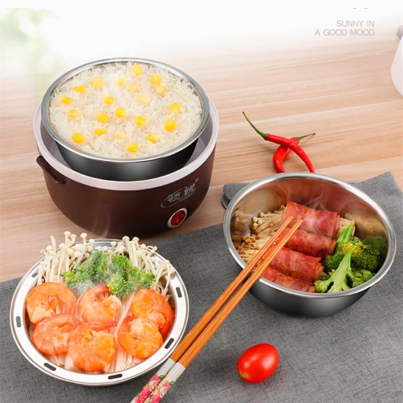Hộp cơm VĂN PHÒNG cắm điện hâm nóng 3 tầng
