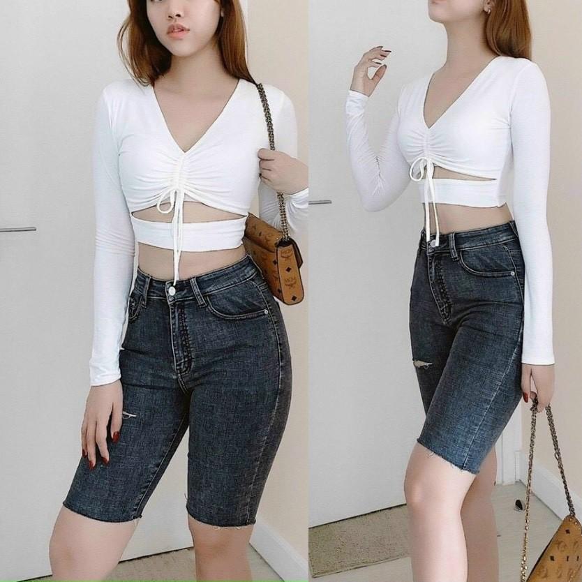 Quần ngố jean size lớn 55-66kg QJ08