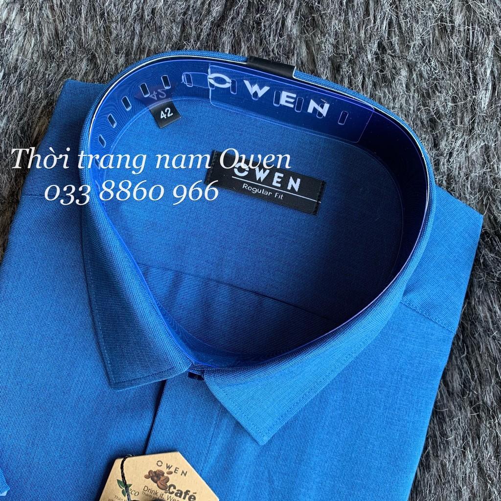 OWEN - Aó sơ mi ngắn tay Owen REGULAR FIT vải Cafe 23087