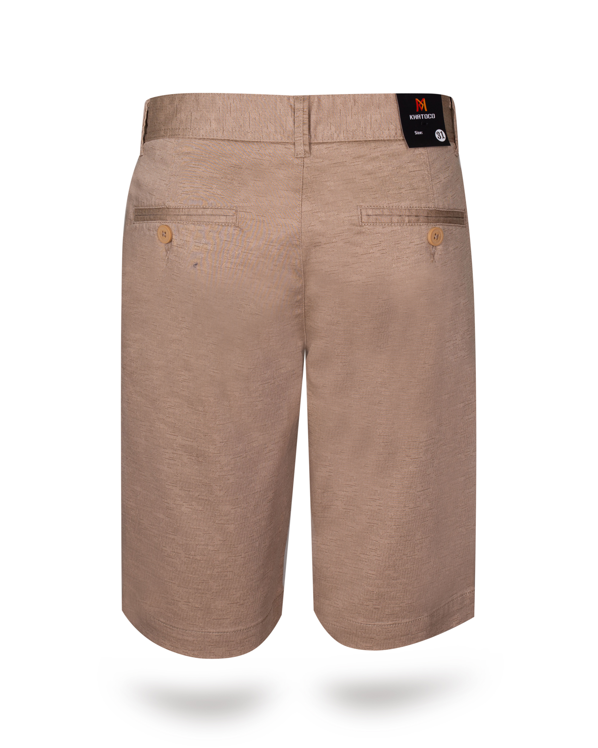 Quần short khaki nam Khatoco Q3M398R0-ININ427-2510-N