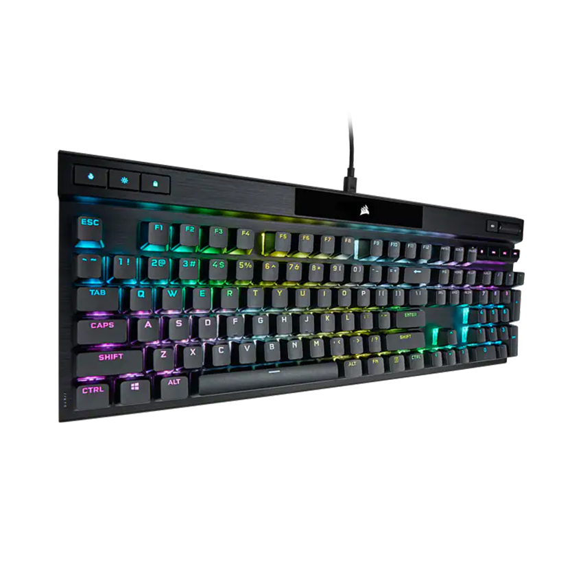 Bàn Phím Có Dây Corsair K70 PRO BLK/WHT | RGB | OPX SILVER- Hàng Chính Hãng