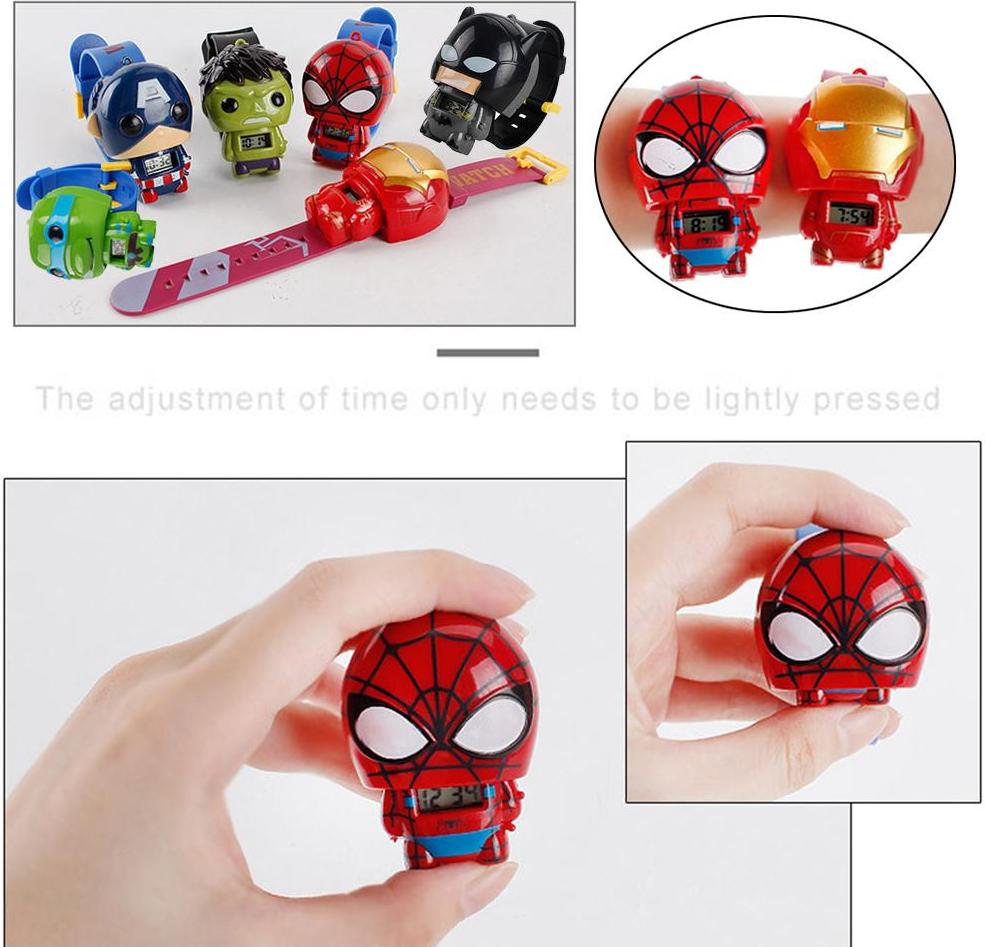 3D Cartoon Watch Cute Children Clock Baby kid Wrist Watches