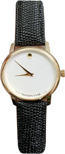 Đồng hồ nữ Goldenstar 3201 Dây da đen