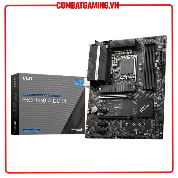 Bo Mạch Chủ MSI Pro B660 A DDR4 (chipset Intel B660 / LGA 1700 / 4x DDR4) - Hàng Chính Hãng