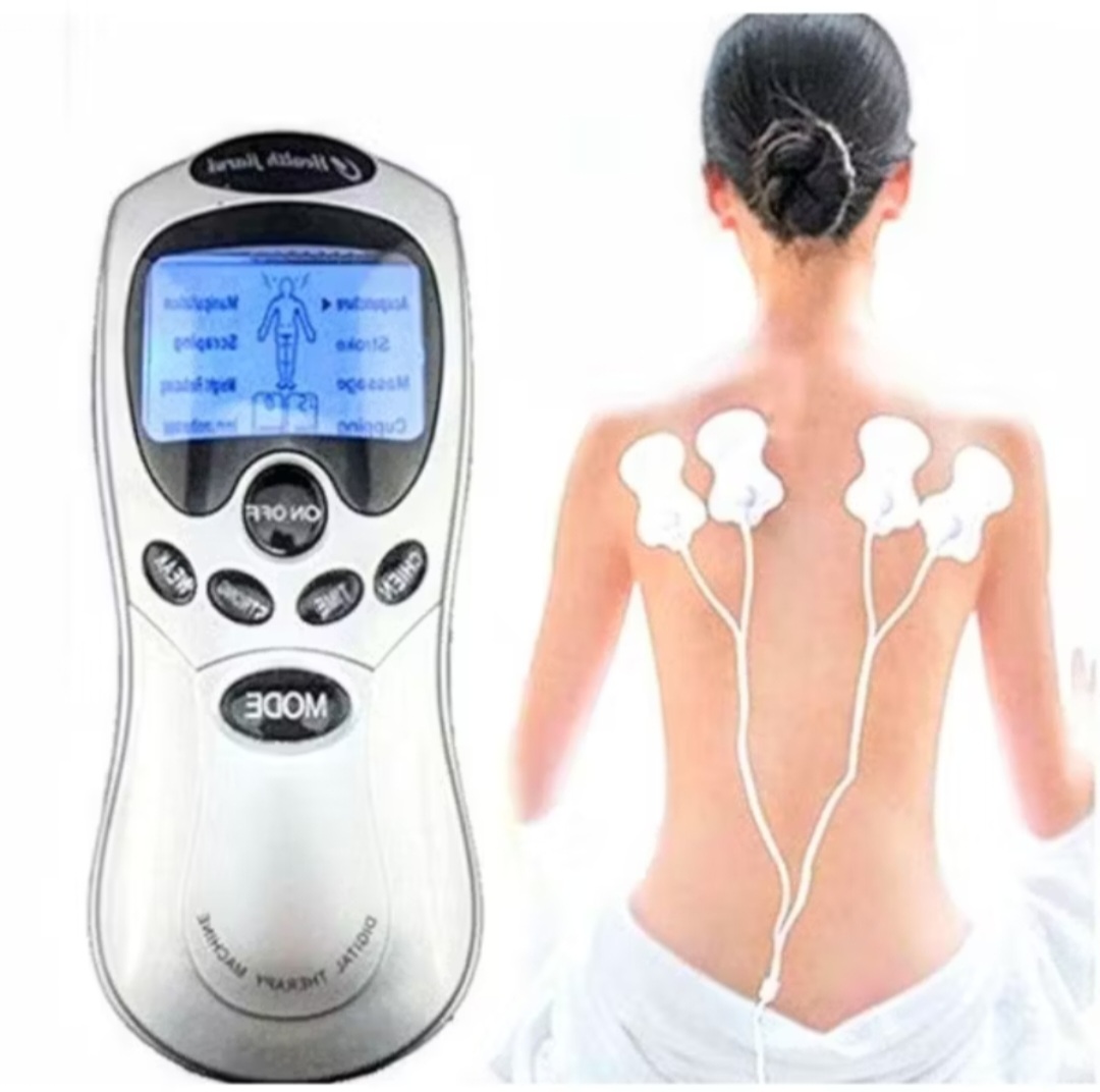 MÁY MASSAGE 6 CHẾ ĐỘ CHÂM CỨU BẤM HUYỆT ĐẤM BÓP ĐA CHỨC NĂNG 4 MIẾNG DÁN THUẬN TIỆN