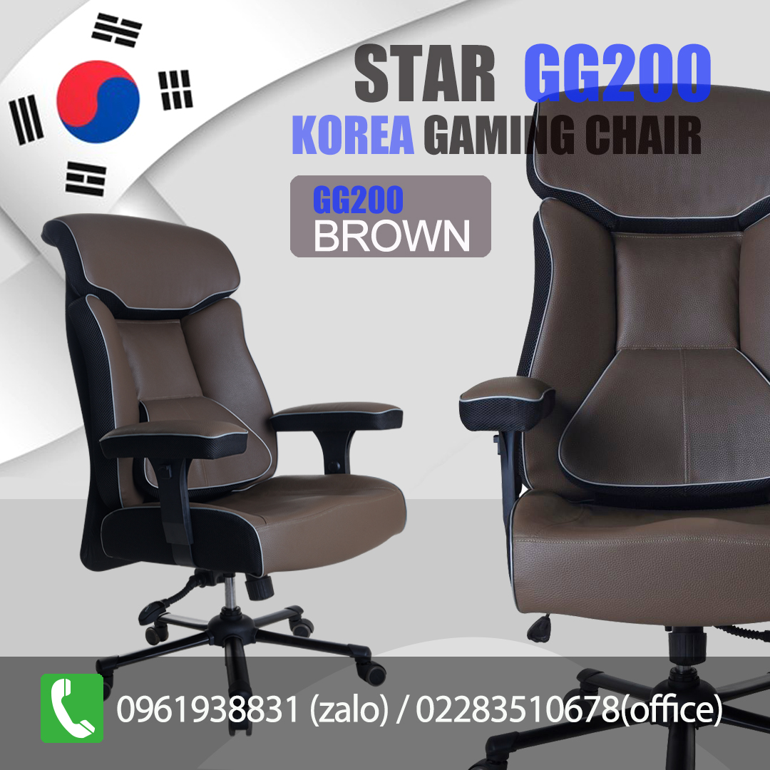 Ghế Gaming, Ghế Giám đốc cao cấp GG200 Nâu