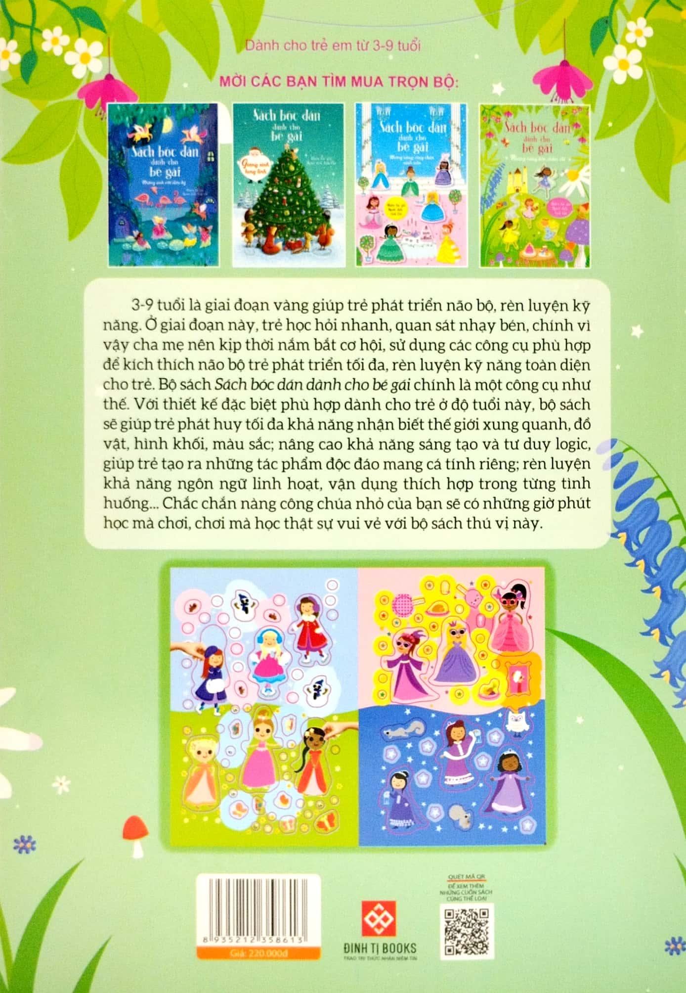 Bộ Sách Bóc Dán Dành Cho Bé Gái (Bộ 4 Cuốn)